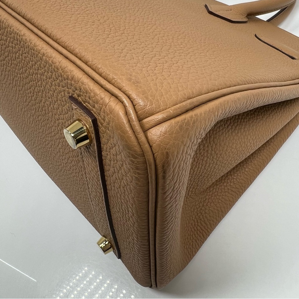 Hermes Birkin 30 Biscuit Tan Beige Clemence Leather Gold Hardware - Picture 10 of 16